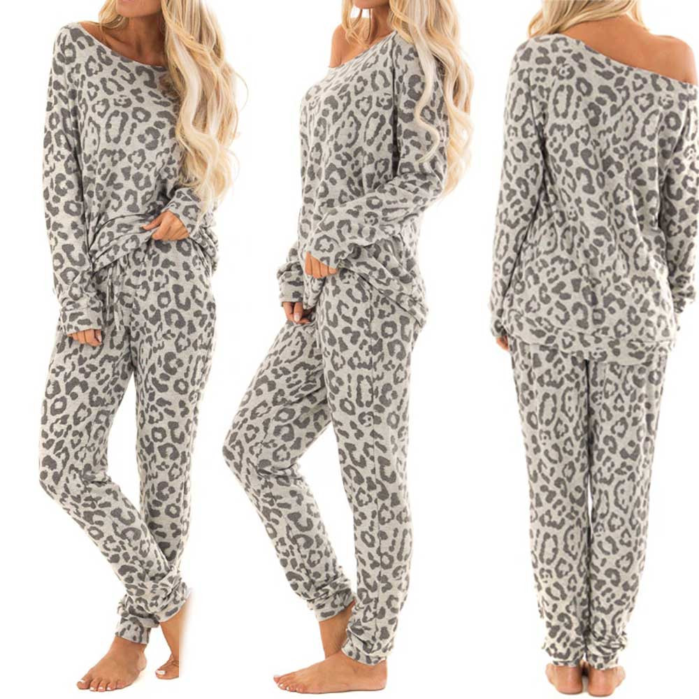 womens leopard print tracksuit