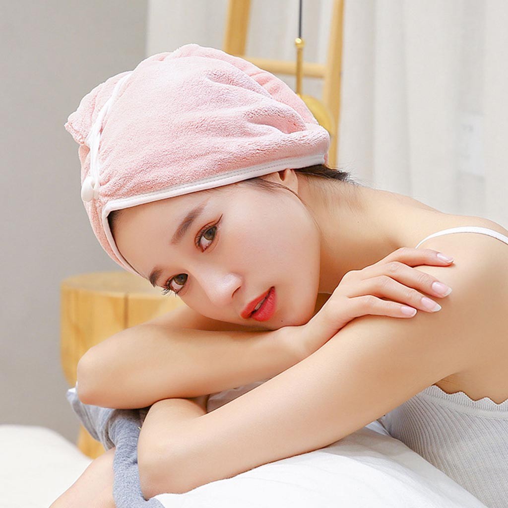 Magic Instant Hair Drying Towel Microfiber Absorbent Dry Hair Adult Shower Cap