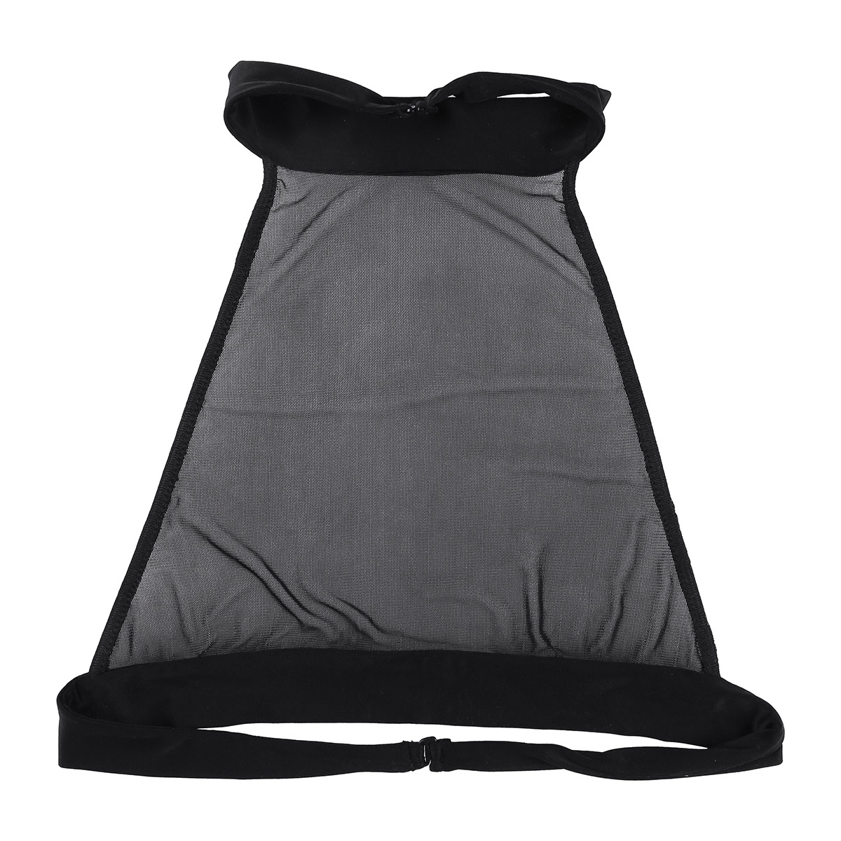Description Picture 3 of itemWomens Mesh Cami Bra Vest Transparent See-through Sexy Tank Tops Sleeveless Backless Sheer Female Crop Tops Rave Party Clubwear