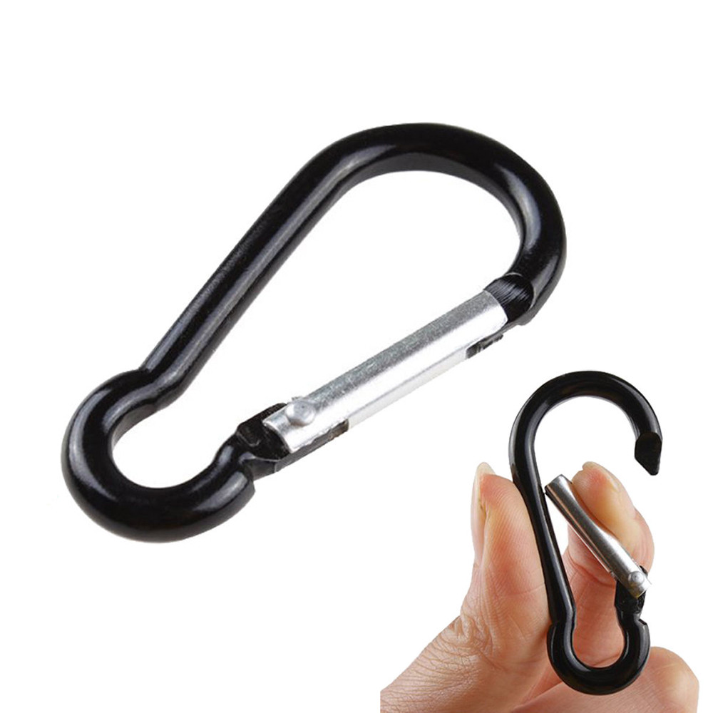 Carabiner Clips Aluminum D Ring Locking Strong and Light Caribeaner for Camping Hiking and Keychain 10Pack 