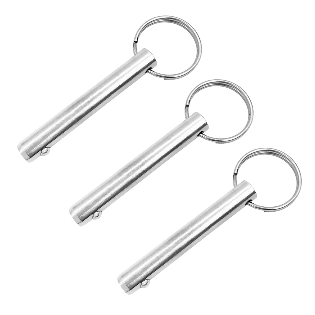 3 Pieces 10mm Quick release pin, 316 Stainless Steel with Sprung Ball