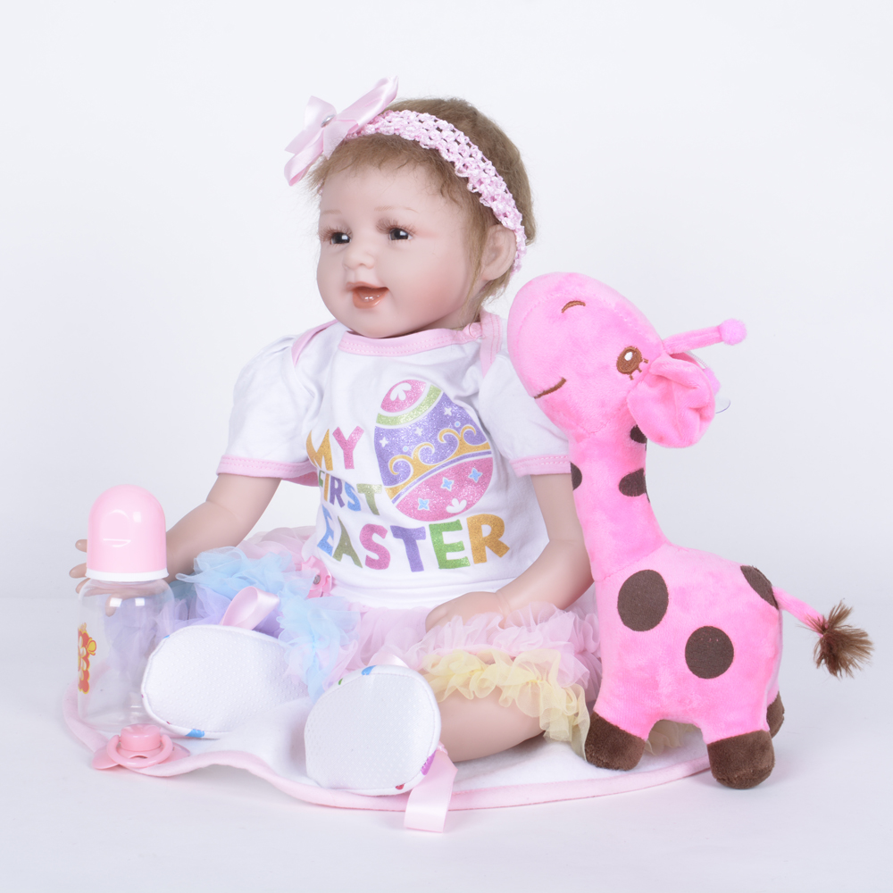 cloth body lifelike realistic baby toy doll for toddler birthday