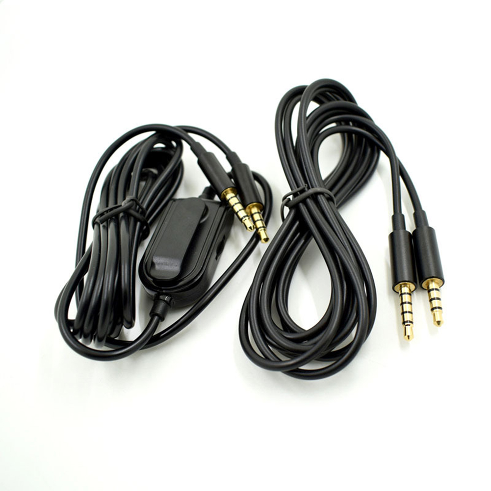 Headset para jogos, durável, substituição de cabo de áudio 3.5mm para