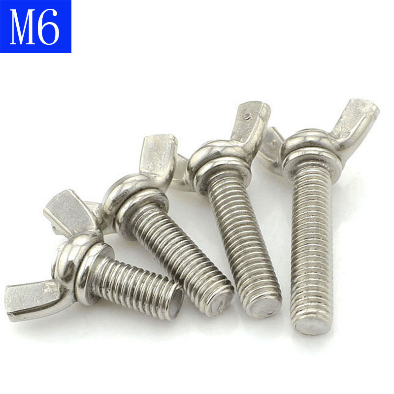 Butterfly Wing Nuts M6 6mm A2 Stainless Steel Button Head Screw Socket Bolts 