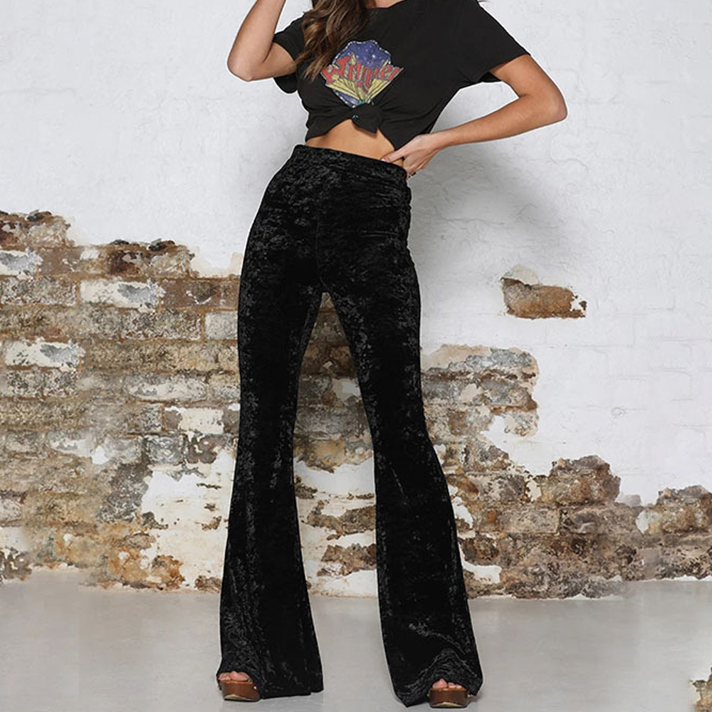 black bell bottom pants outfit