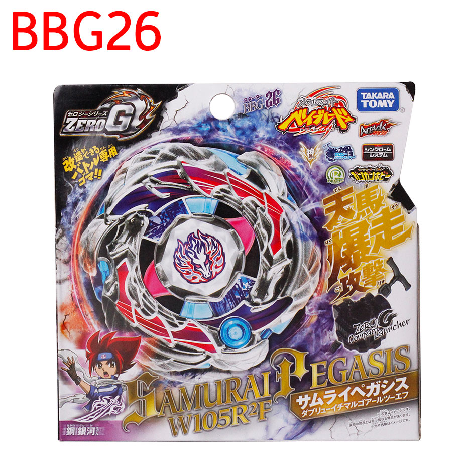 Оригинальный takara tomy beyblade Zero-G Samurai Pegasis W105R2F BBG-26 с  компактным пусковым устройством | AliExpress