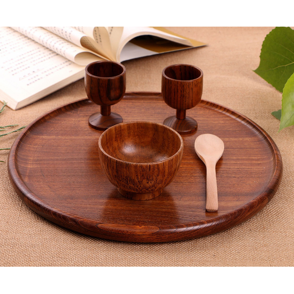 Wood Wooden Goblet Red Wine Cup Handmade Tea Cup Wedding Party Favor Gift 