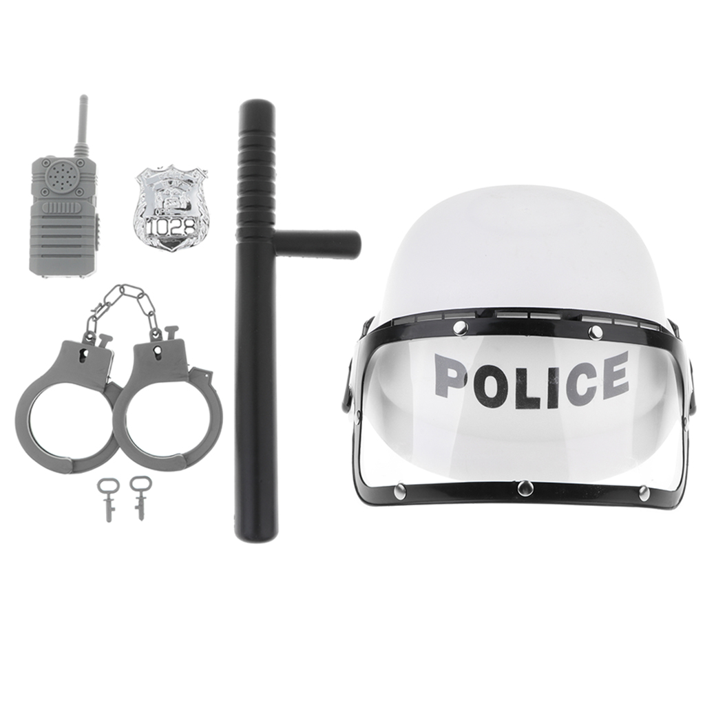 Ragazzi IL GIOCO DI RUOLO Swat polizia giocattolo accessori 14 PZ Finto Gioco Giocattolo Set