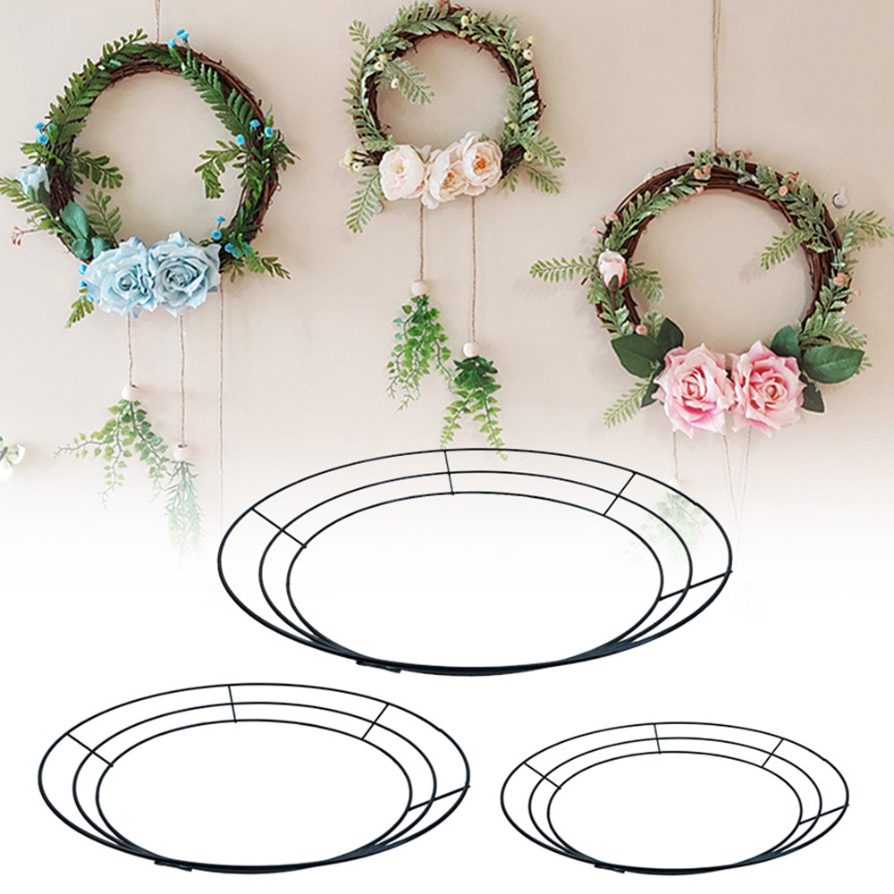 Wreath Forms Round Metal Wreath Ring Metal Christmas Wreath Rings