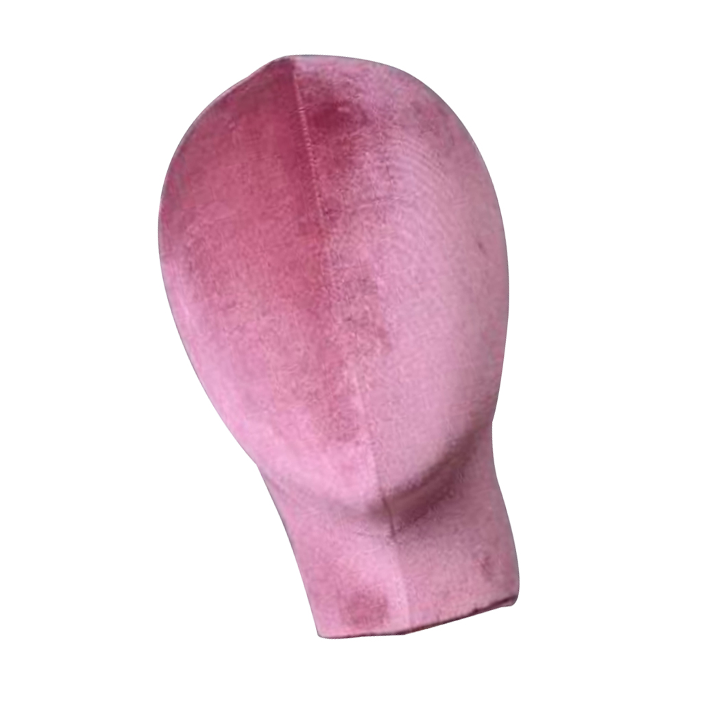 Velvet Head for Wigs Making Manikin Display Holder Styrofoam Foam Heads