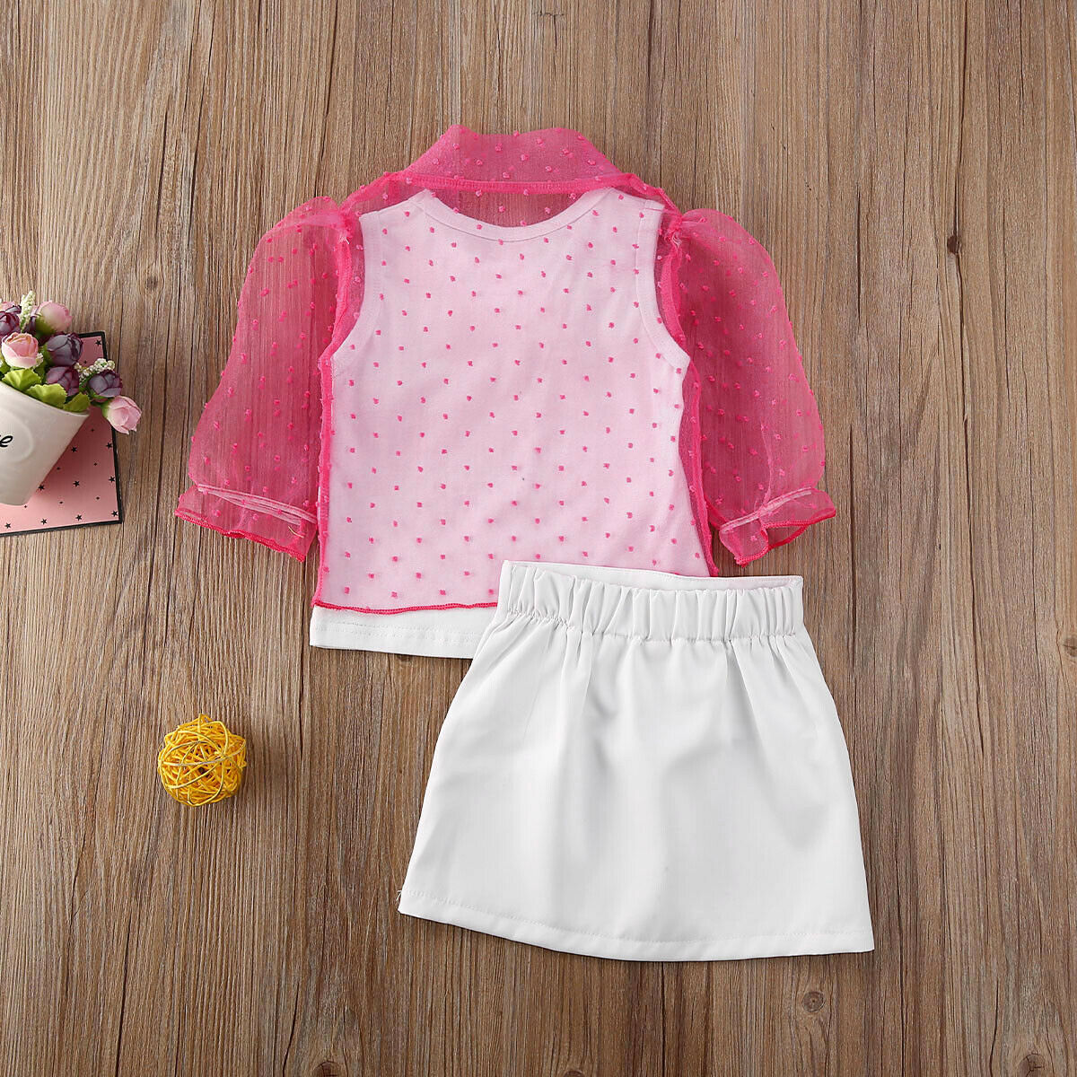 3Pcs Toddler Kid Baby Girl Rainbow Striped Mesh Sheer Zip Long Sleeve Tops Shorts Cami Top Set