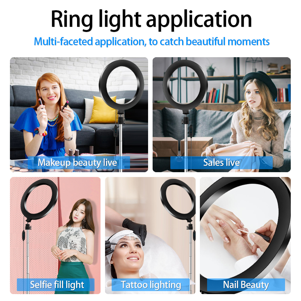 led ring light ring fill light lighting makeup bluetooth 20cm