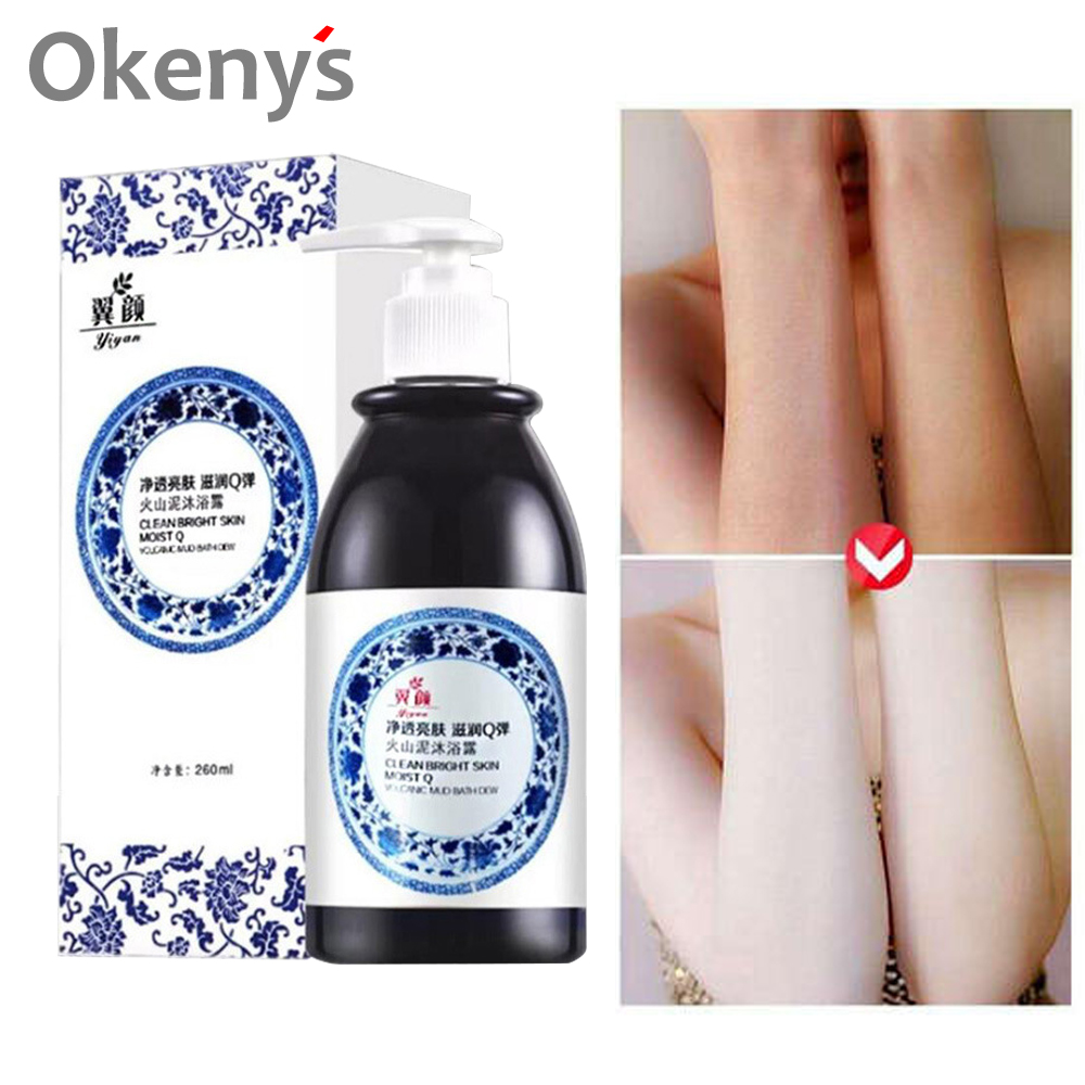 Description Picture 3 of itemVolcanic Mud Shower Gel 260ml Whole Body Wash Skin Whitening Deep Clean Skin Moisturizing Exfoliating Body Care Bath Gel Oil