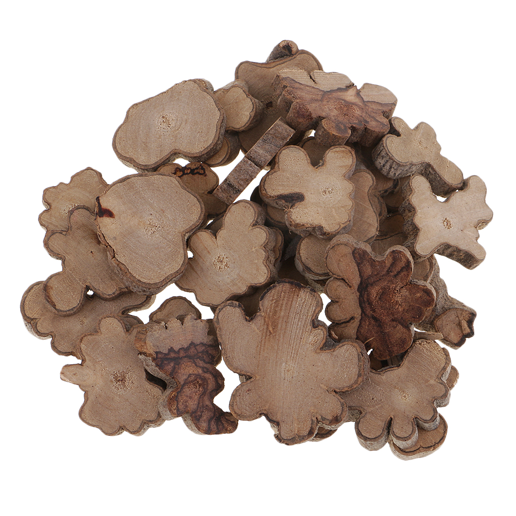 20x 3cm Bloques De Troncos De Madera Rebanadas Artesan/ías Decorativas Suministros De Boda R/ústicos