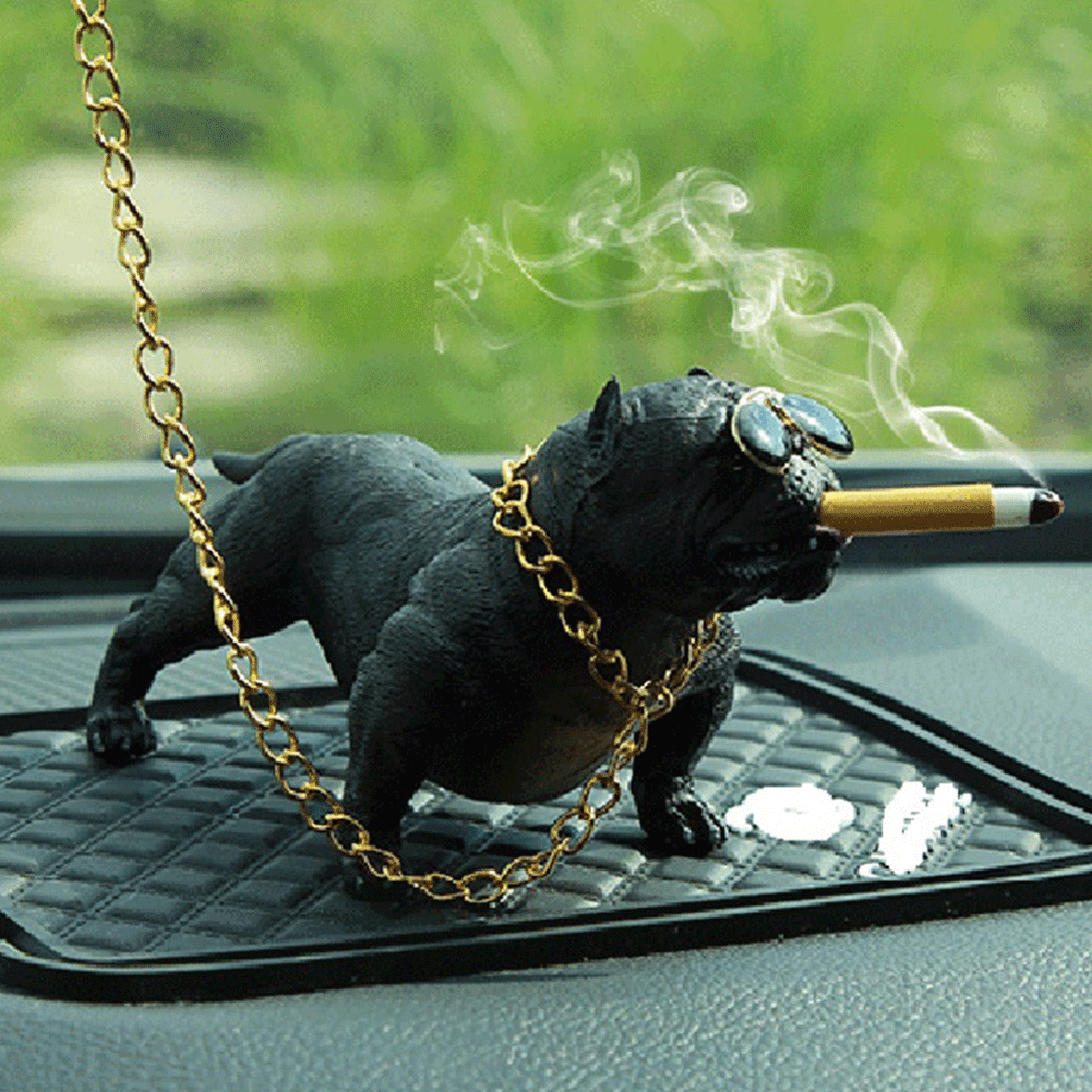 Details about   Car Dashboard Ornament Resin Pitbull Auto Interior Accessory With Tape & Tape 