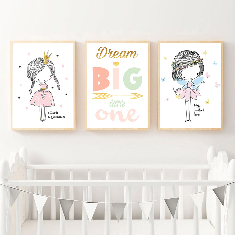 Póster para bebé, decoración para dormitorio infantil de unicornio