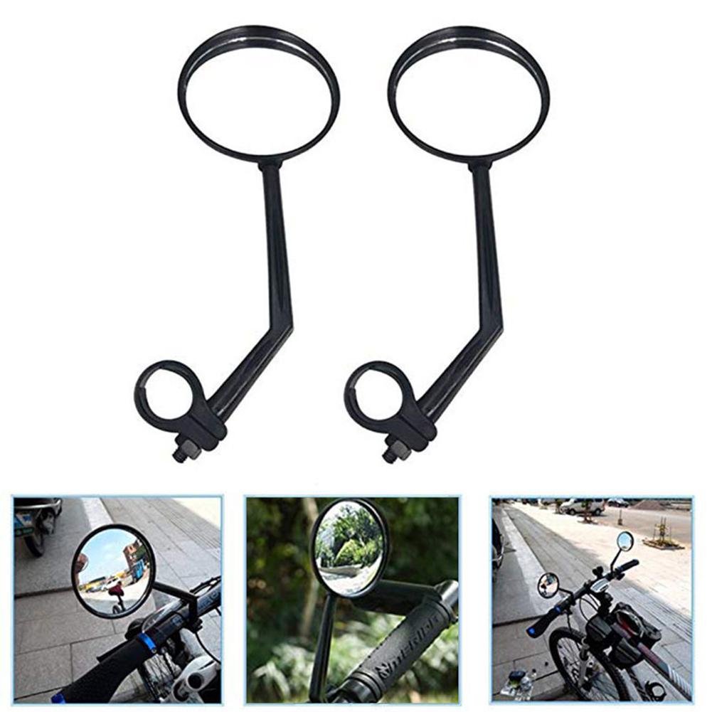 US 2pcs 2X Bike Rearview Mirror 360° Rotate Handlebar MTB for Bicycle Cycling