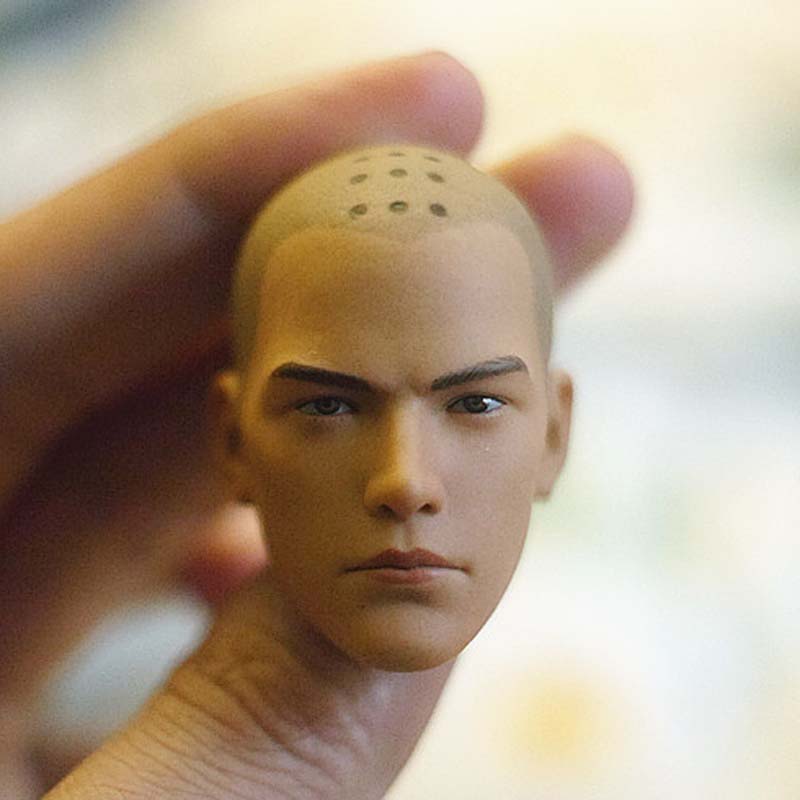 Holy Monk 1/6 Unpainted Male Head Sculpt Model Fit 12" Figure Body Head Carving 