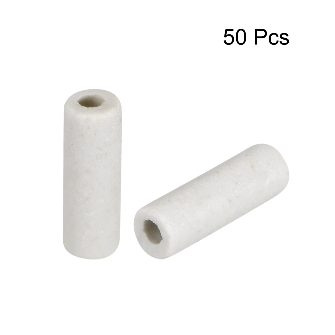 id:6bb 47 27 201 New Lon0167 10 Pcs Featured 2-Hole 25mm x Reliable Efficacy 5mm x 1mm Ceramic Insulation Pipe Tube White