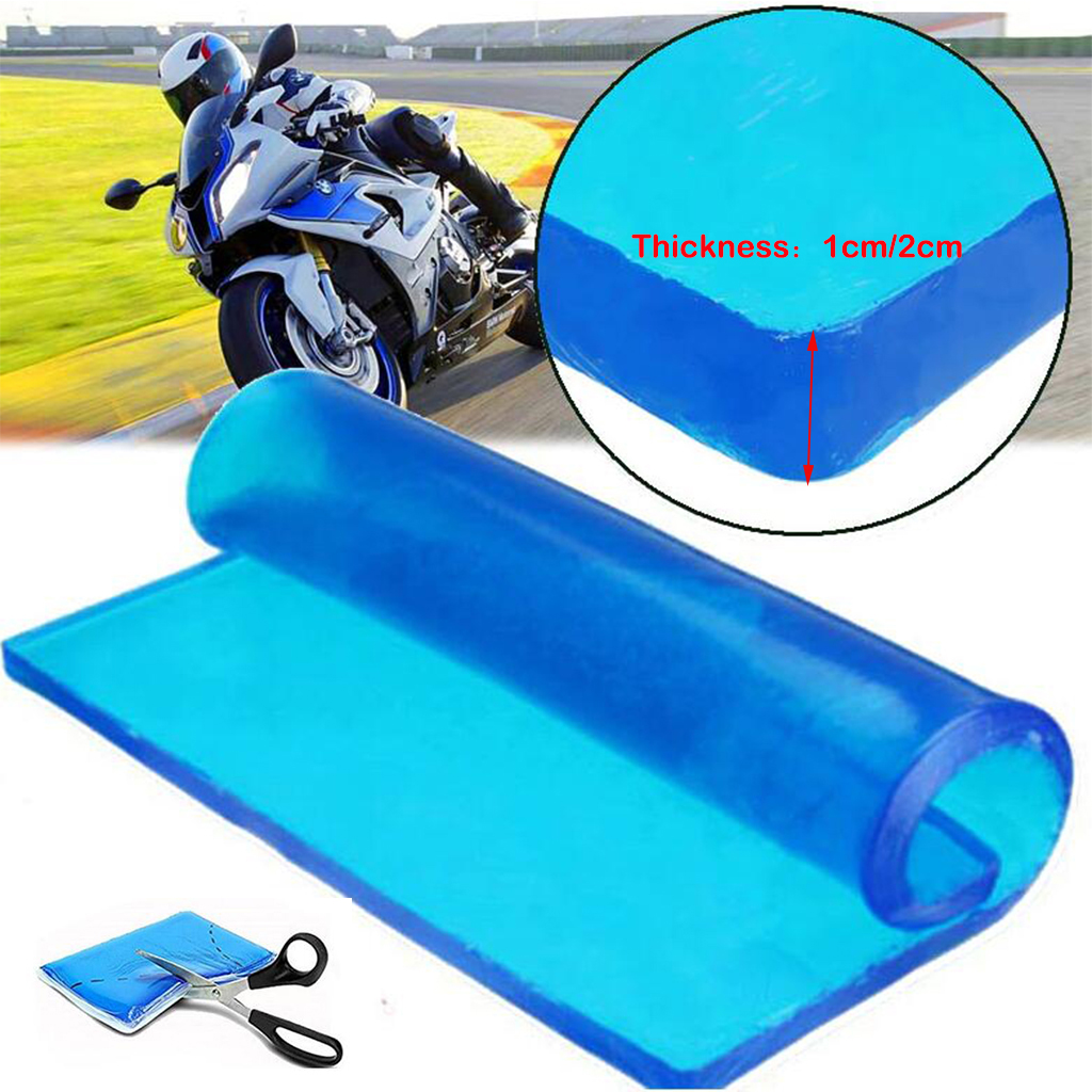 Motorcycle Seat Gel Pad Elastic Fiber Motorbike Comfort Cushion 25X25X2cm