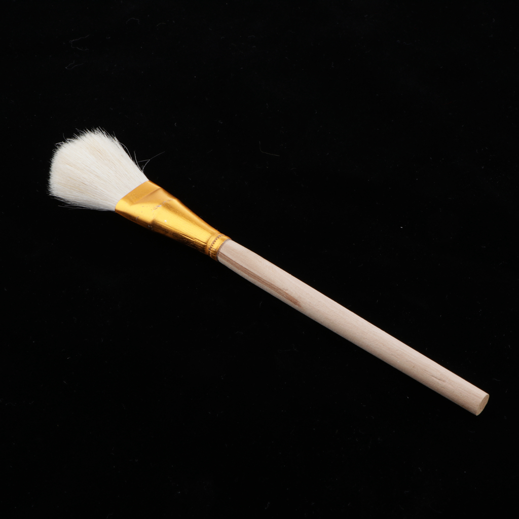 Dedicated Wooden Brush Sweep Mop For Gold Leaf Foil Art Crafts Painting Tool 