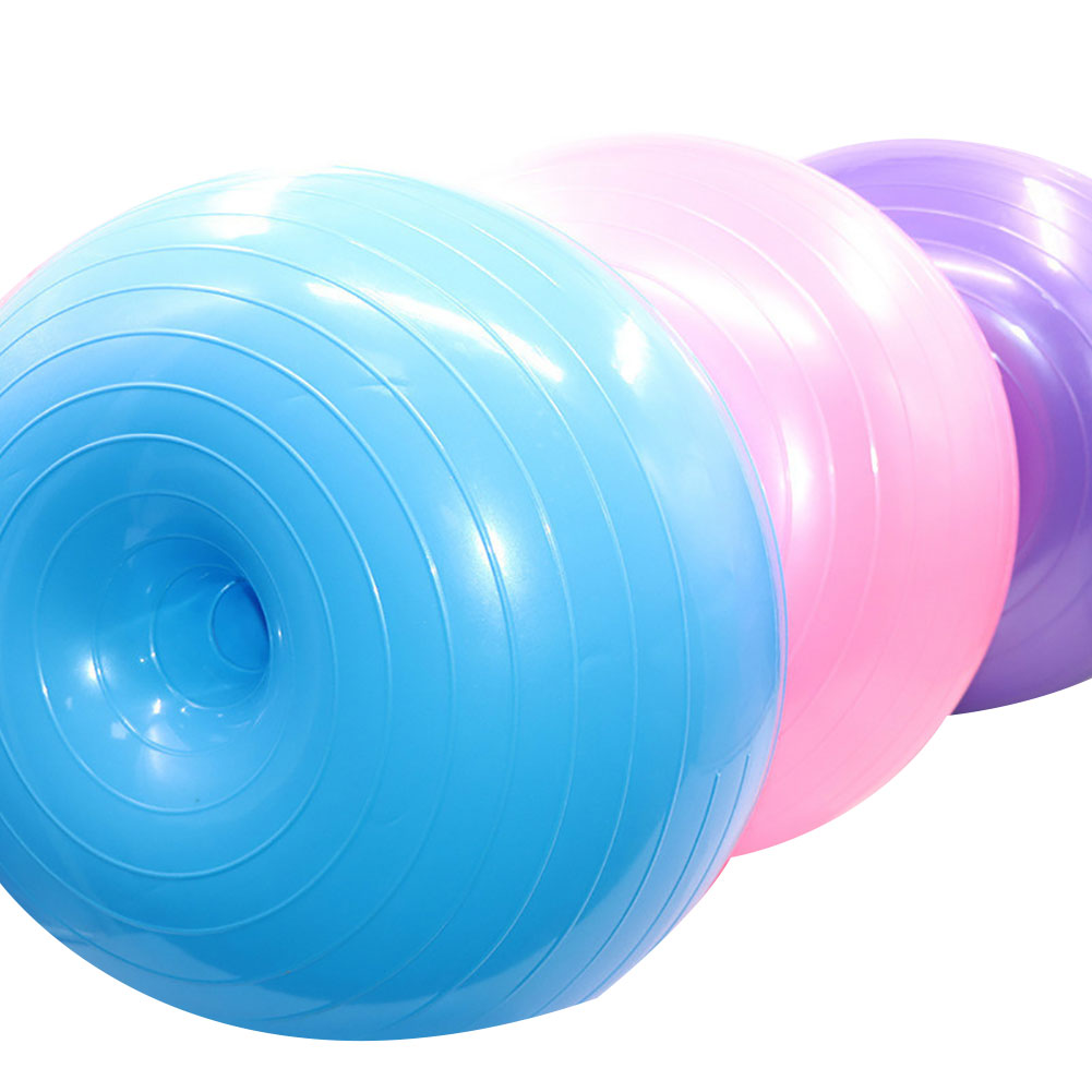 Chendunchishi Bola de Yoga Bola de Yoga engrosamiento bola de equilibrio estable Pilates Barbell bola de la aptitud equipo de Fitness Yoga Bomba de aire de Regalo / Pelota de Yoga