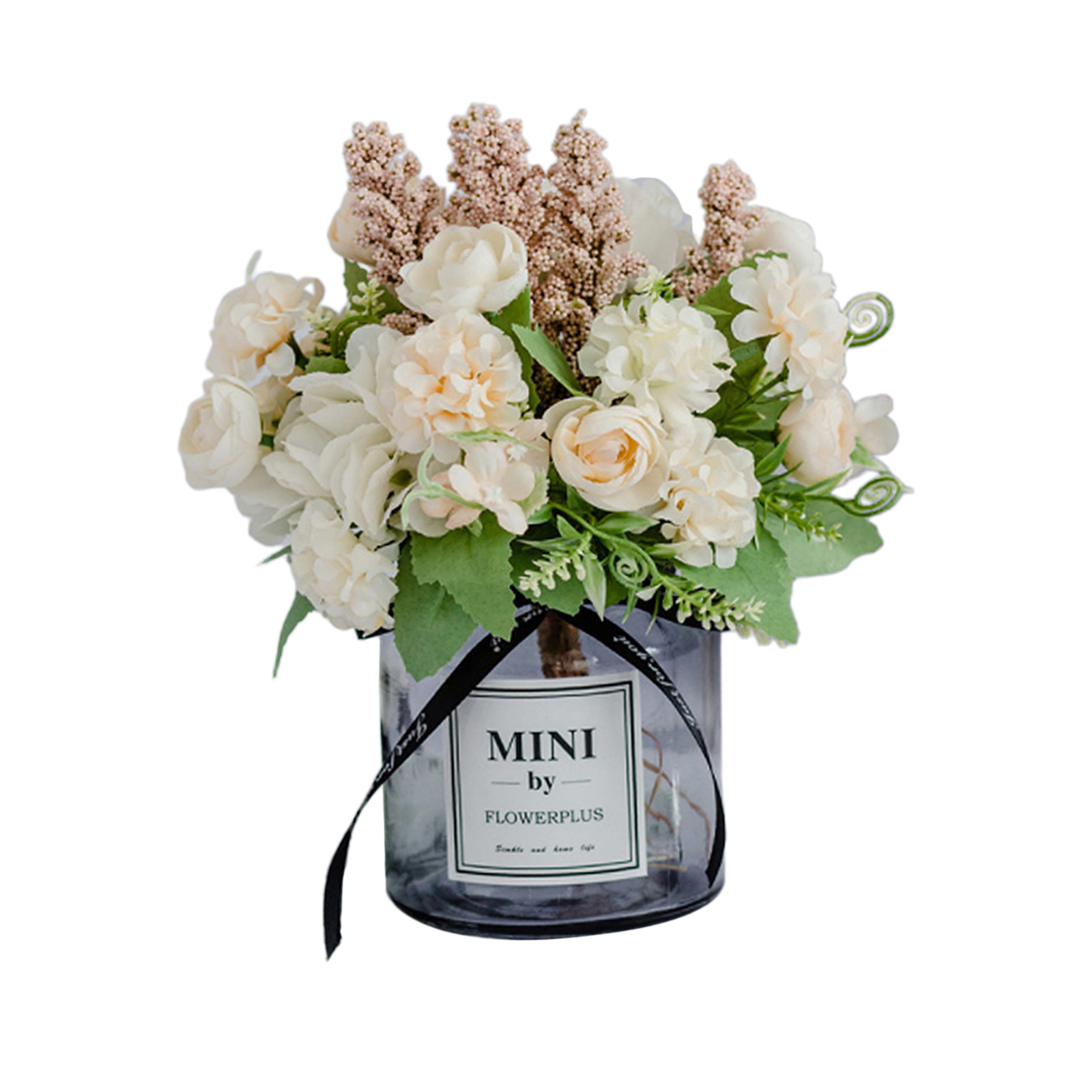 Artificial Bouquet with Vase Bedroom Garden Wedding Centerpieces Decoration