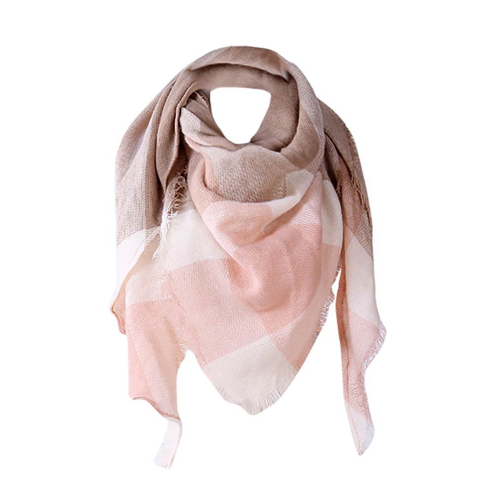 women shawl cashmere autumn plaid wool scarves scarf female