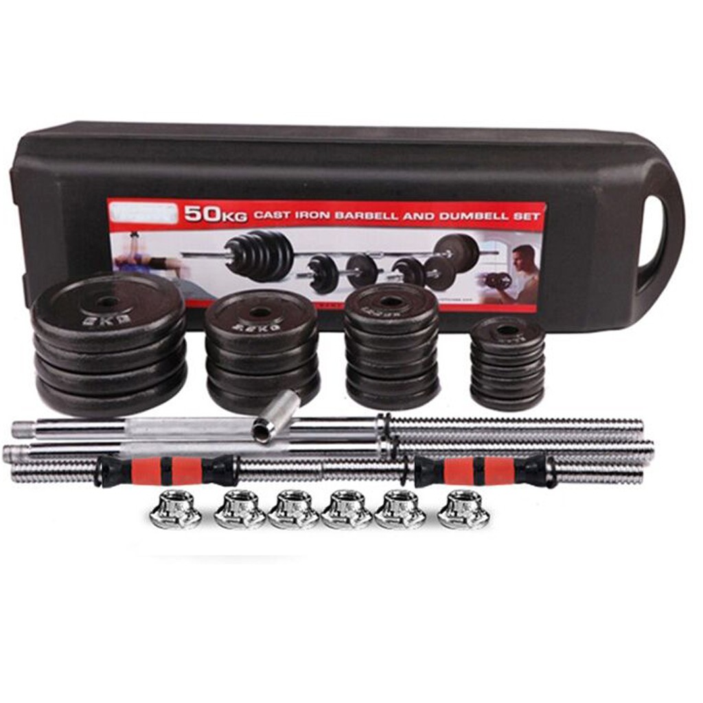 Details about   22-110LB Adjustable Weights Dumbbells Gym Free Weights Set With Connecting Rod ☆ 