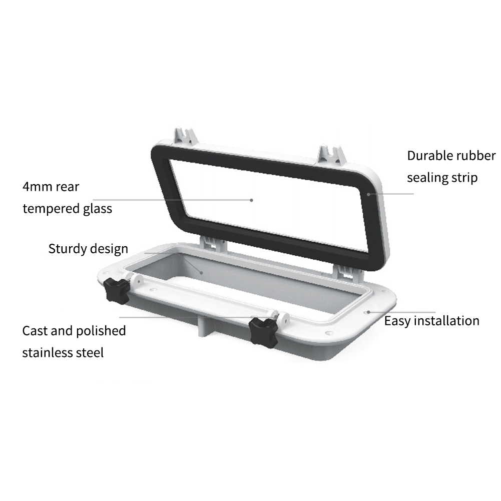 Portlight Plastic Sunroof Waterproof Replacement Durable Boats Window