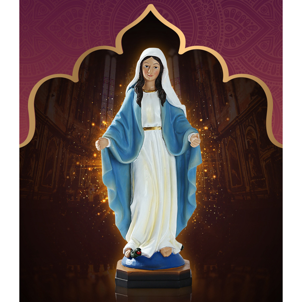 Catholic Virgin Mary Statue Figure Handmade Figurine Religious 