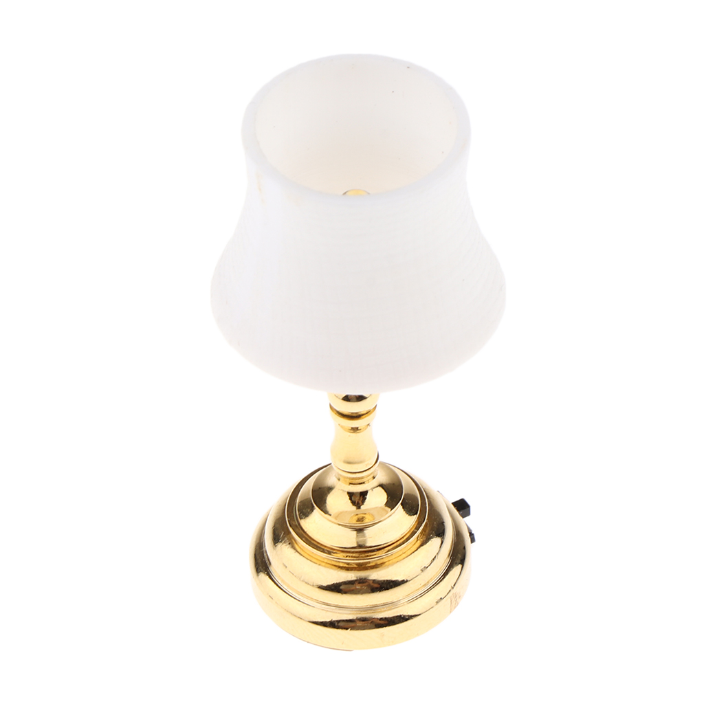 Miniatur Metall LED Licht Deckenlampe 1:12 Dollhouse Room Furniture Decor 