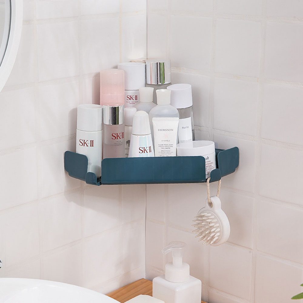 Bathroom Triangular Shower Shelf Corner Bath Storage Rack Organizer Holder M5M1 