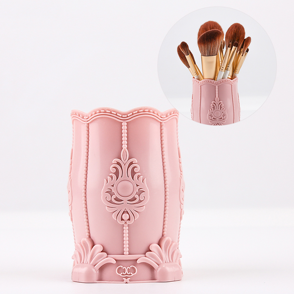 pink cosmetic brushes