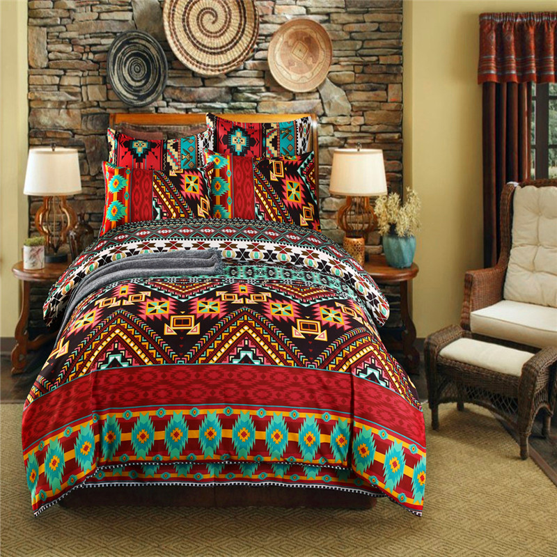 Bohemian style bedding,Bohemian style pillowcase,US size European size duvet cover pillowcase.