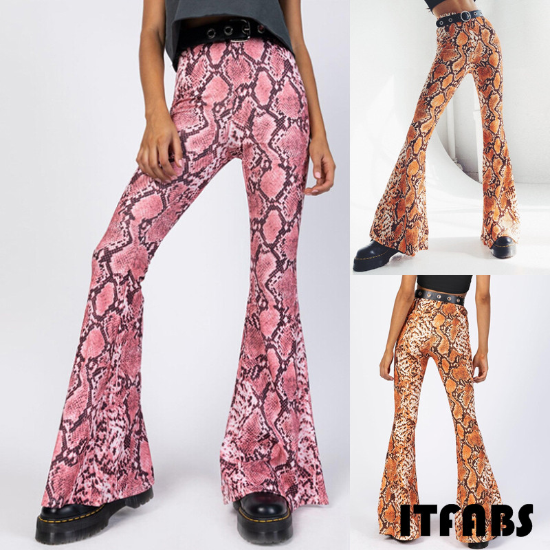 Women Ladies Stretch Full length Fluorescent Neon Zebra Print Leggings Size 8-14