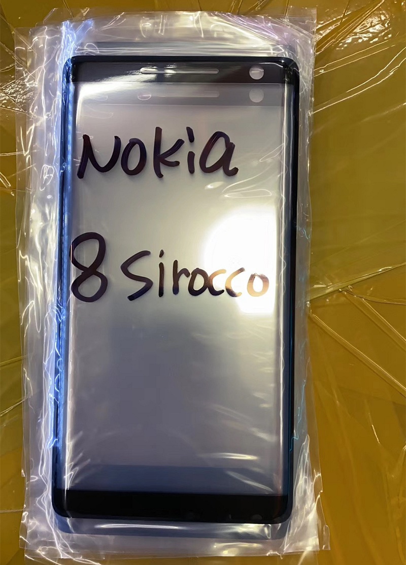 2 frontal transparente Nokia 8 Scirocco Lámina Film Protector de Pantalla LCD
