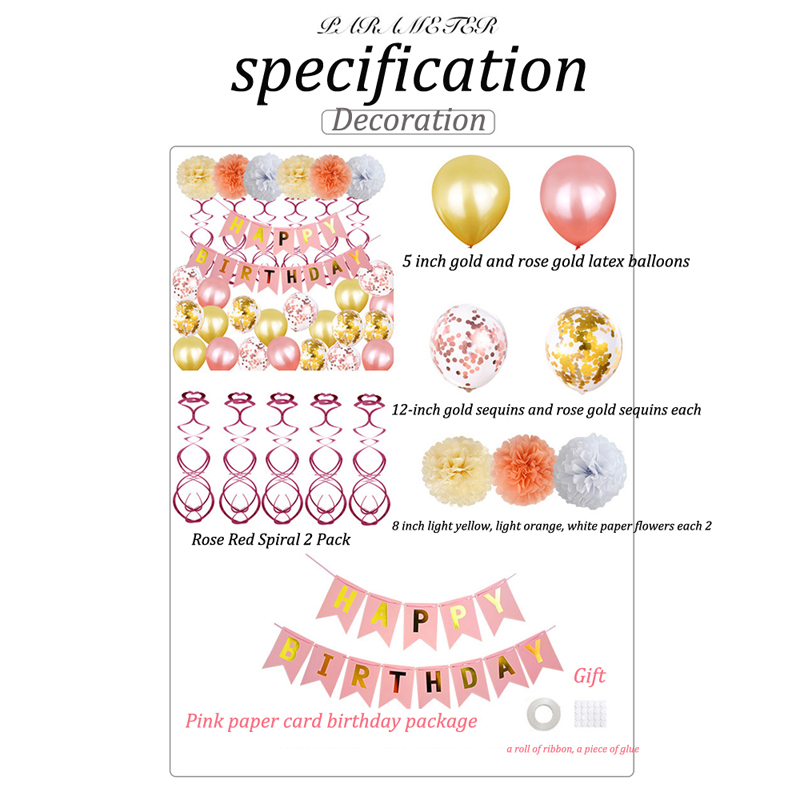 happy birthday balloons banner balloon bunting party decoration