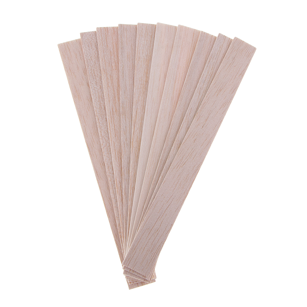 Description Picture 6 of itemRectangular Natural Round Balsa Wood Stick Woodcraft Flat Dowel for Kid Model Making DIY Craft Home Wedding Party Decoration