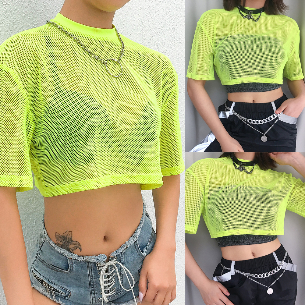 green see through shirt