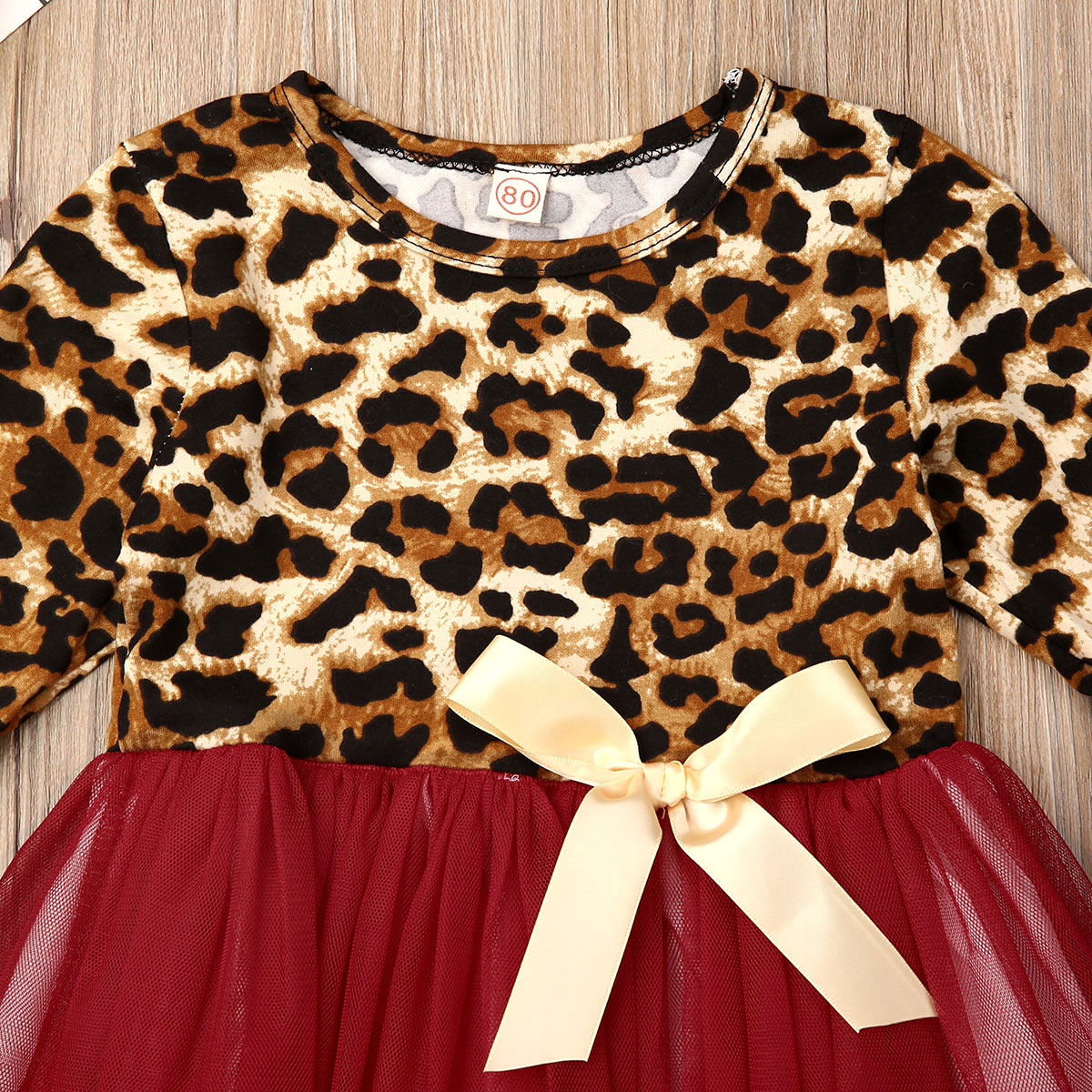 2020 New Kid Girl Leopard Dress Toddler Baby Girl Tutu Dress Princess