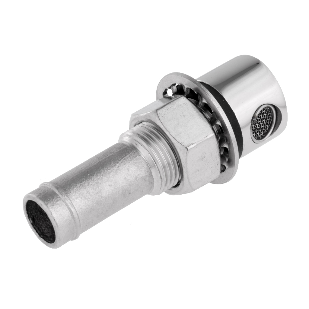 Marine Grade Stainless Steel Boat Straight Fuel Tank Vent Breather 3//4/" Hose