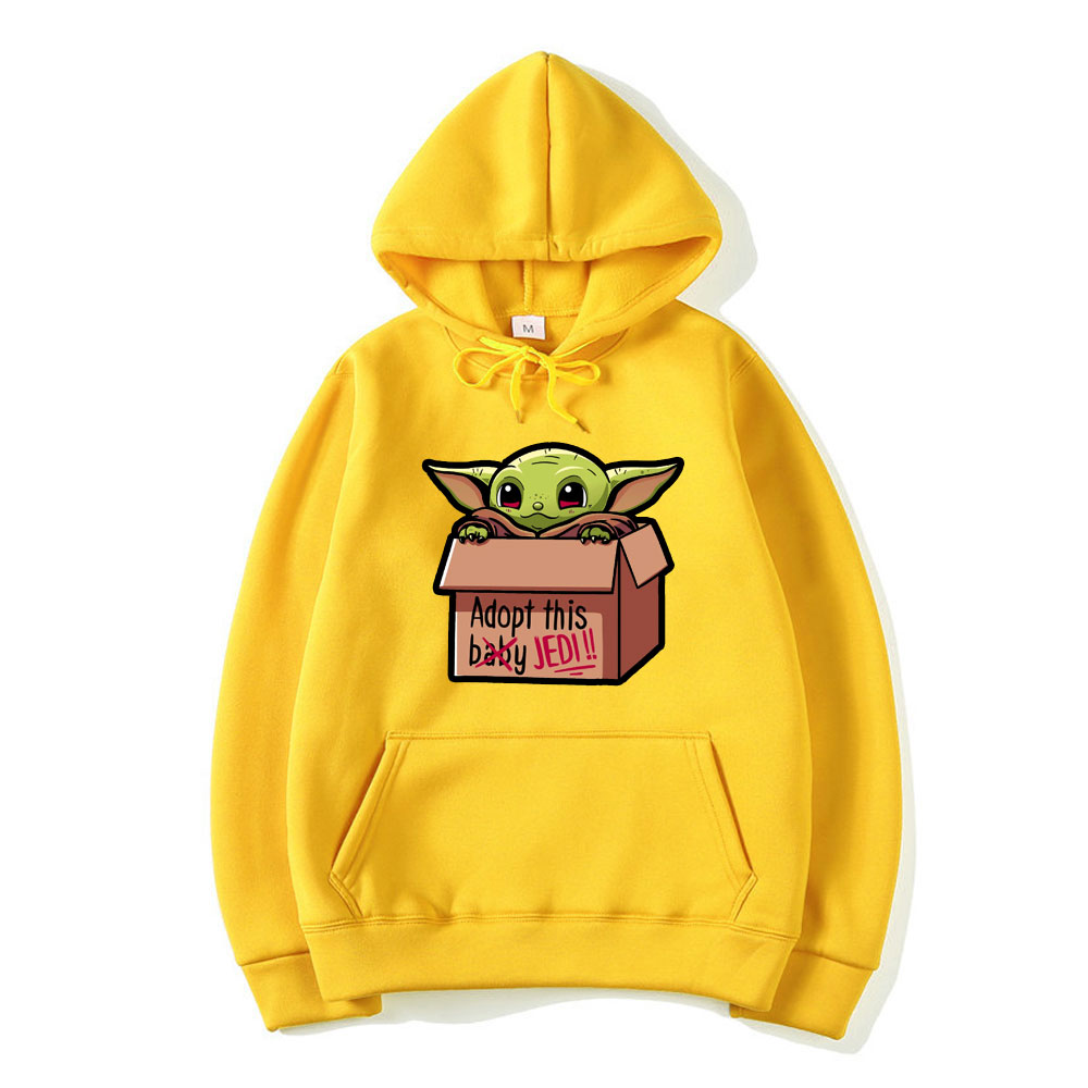 Baby Yoda Pullover Imprimir Outwear Manga c/ómodo Sudaderas Capas largas Bastante Pullover de Moda Casual con Capucha Unisex ni/ños y ni/ñas