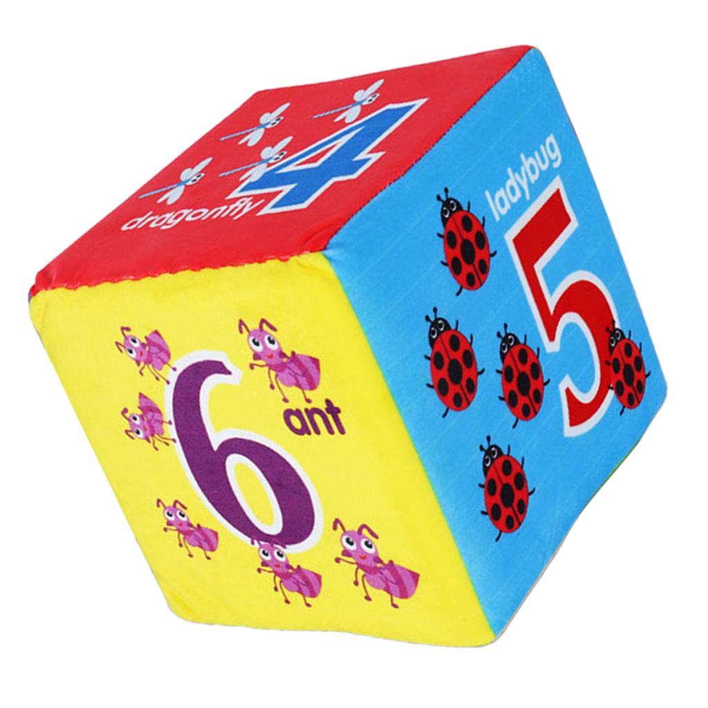 Soft Colorful Foam Giant Dice Dot/Number 5.9" Carnival Teaching Supplies Toy 