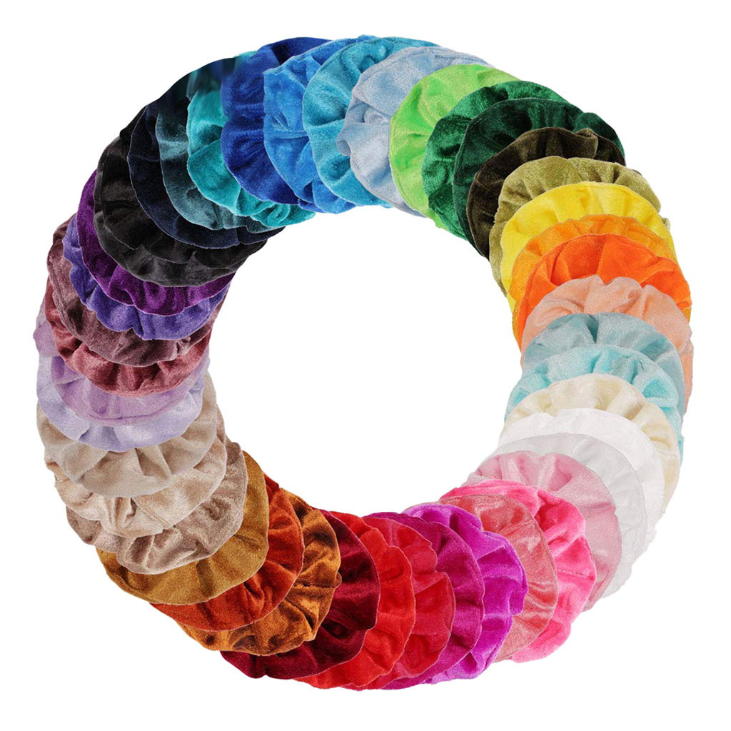 Vintage Hair Scrunchies Velvet Scrunchie Pack Women Elastic Hair