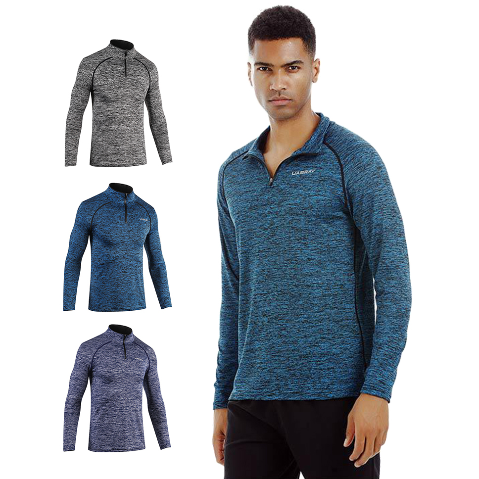 quarter zip running pullover