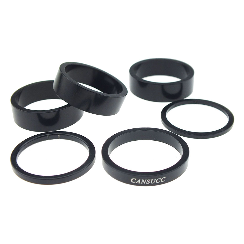 Bicycle MINI BMX ROAD MTB headset spacers 1/" threadless WHITE 10mm SET of 4