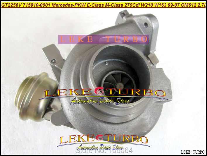 GT2256V 715910-5002S 715910 Turbo Turbocharger For Mercedes-PKW E-Class 270 CDI W210 M-Class W163 1999-07 OM612 2.7L 170HP (6)