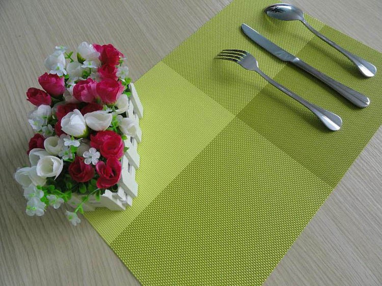 Green table cushion