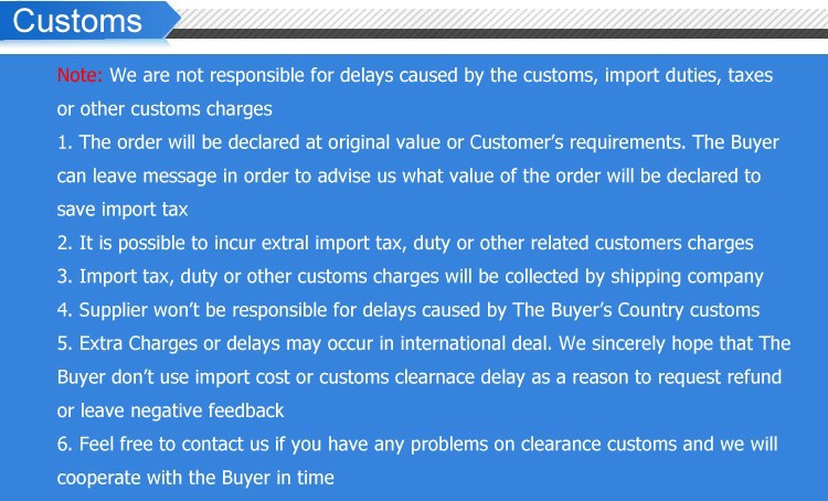 customs details